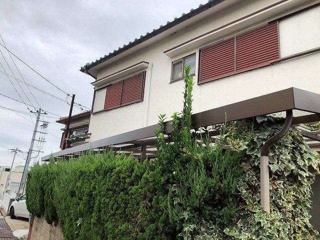 明石市　補修後のカーポート